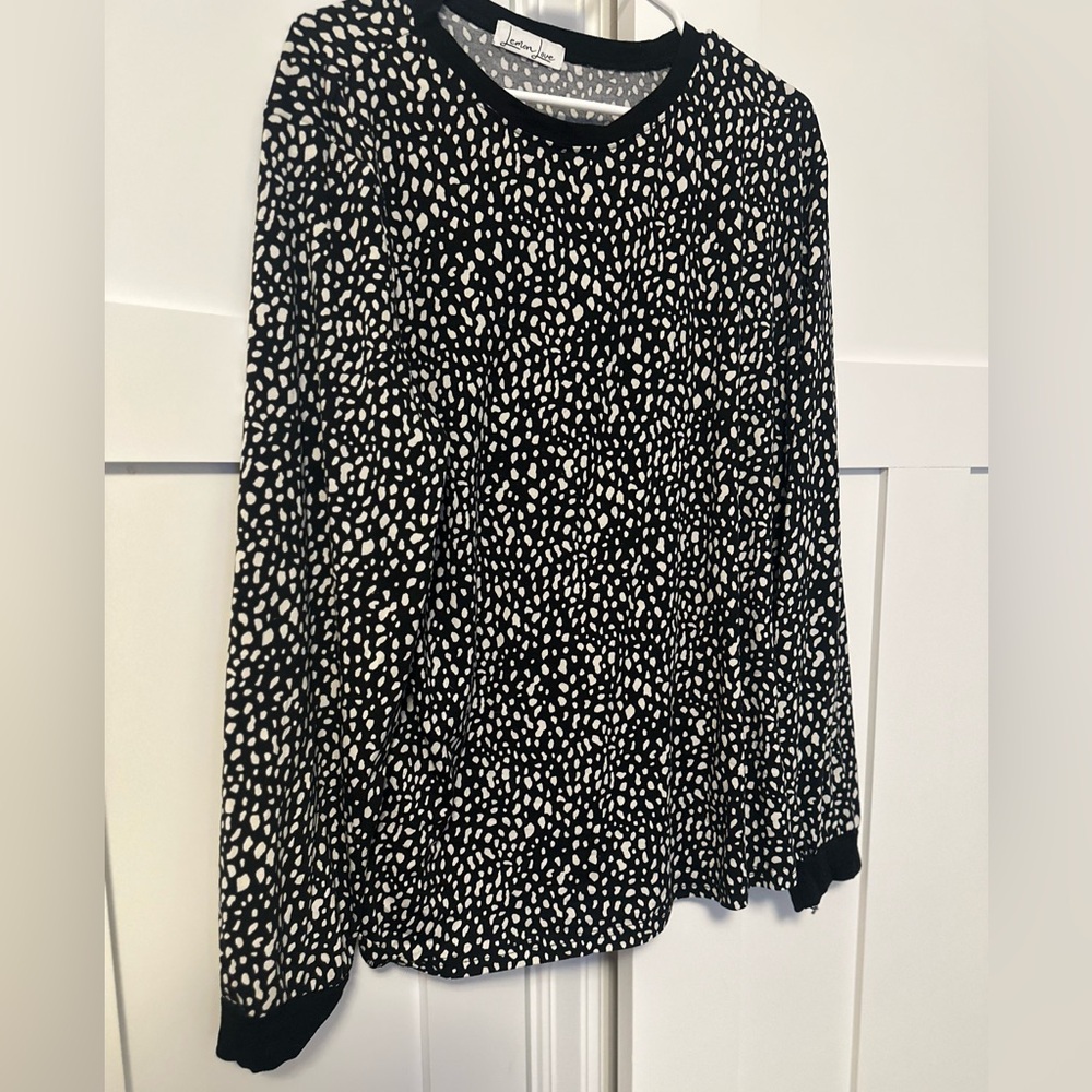Black and White Asymmetrical Skater Tee